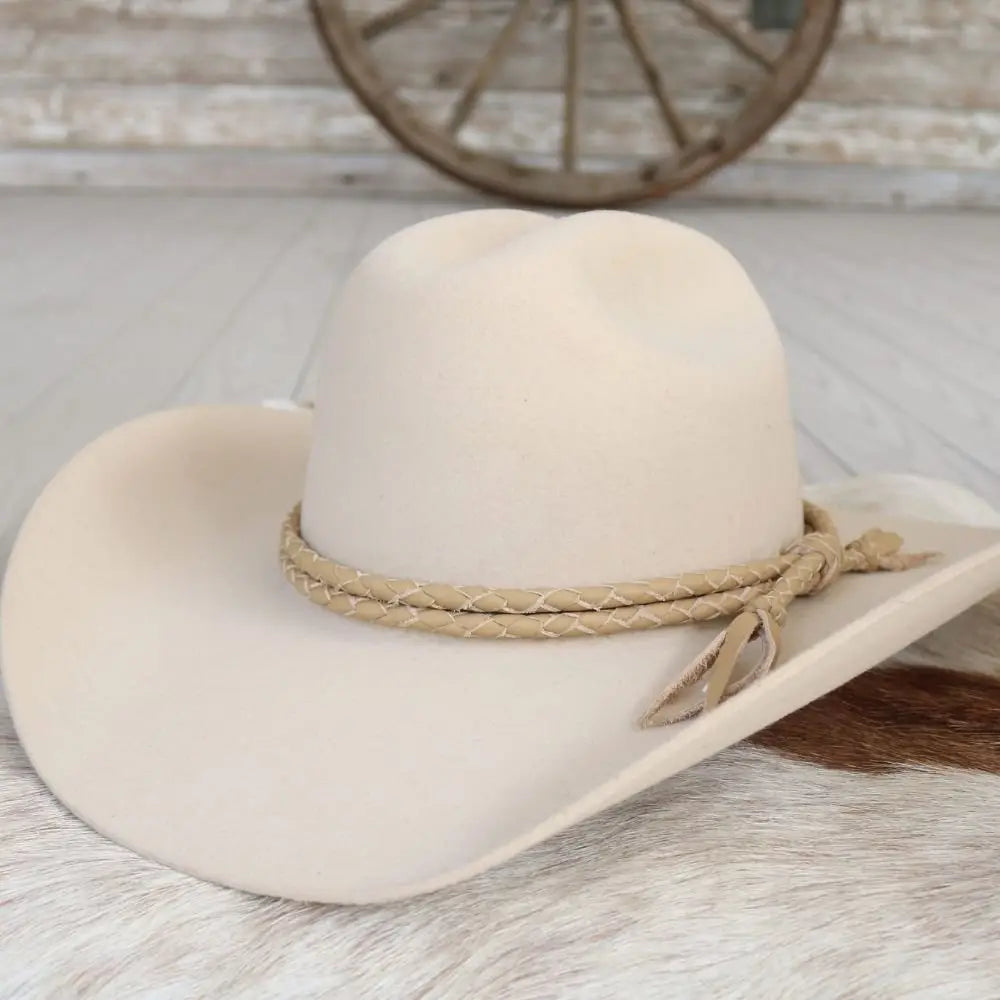 LW BRAIDED LEATHER HAT BAND