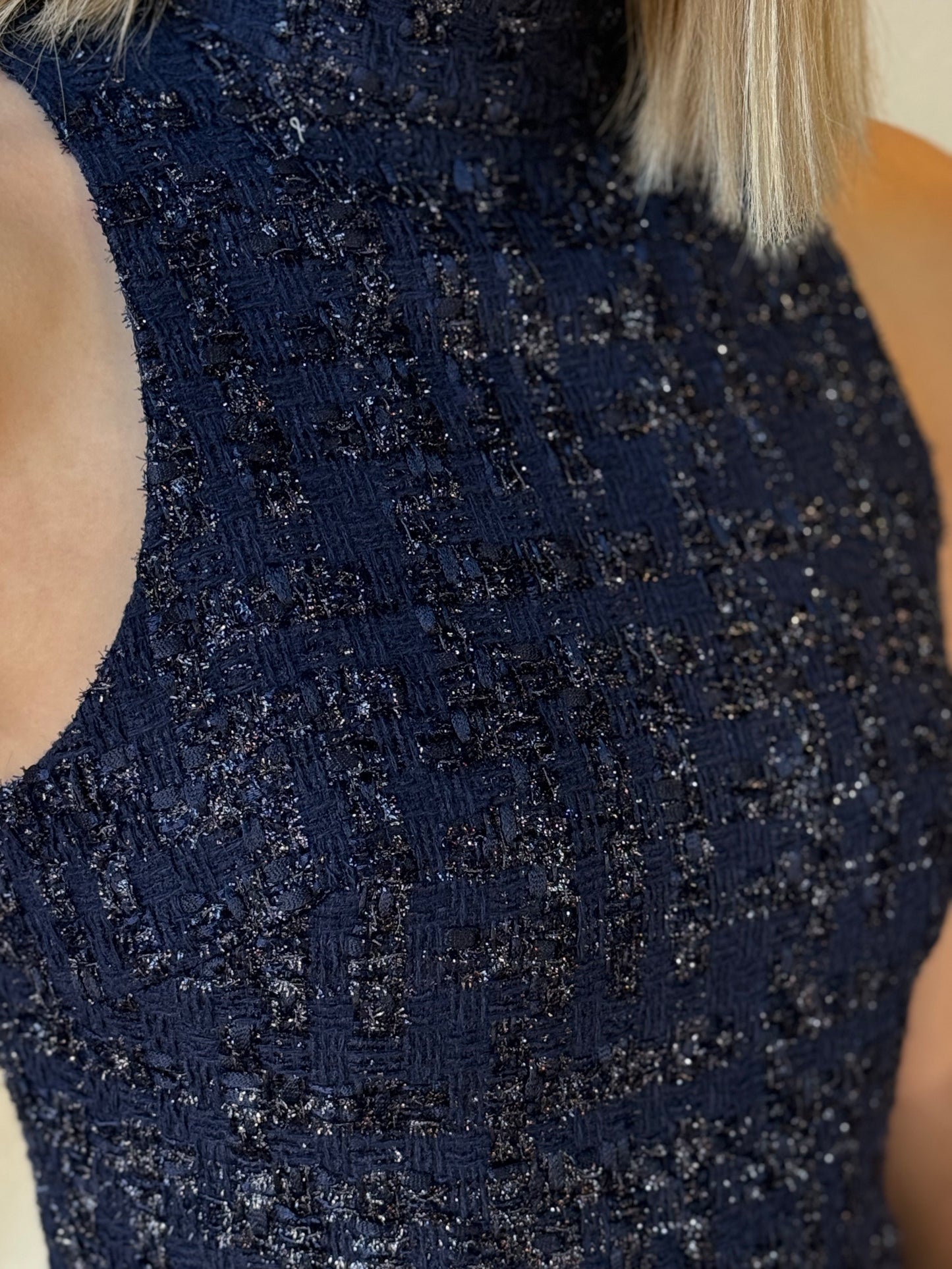 OS MARIE NAVY TWEED DRS