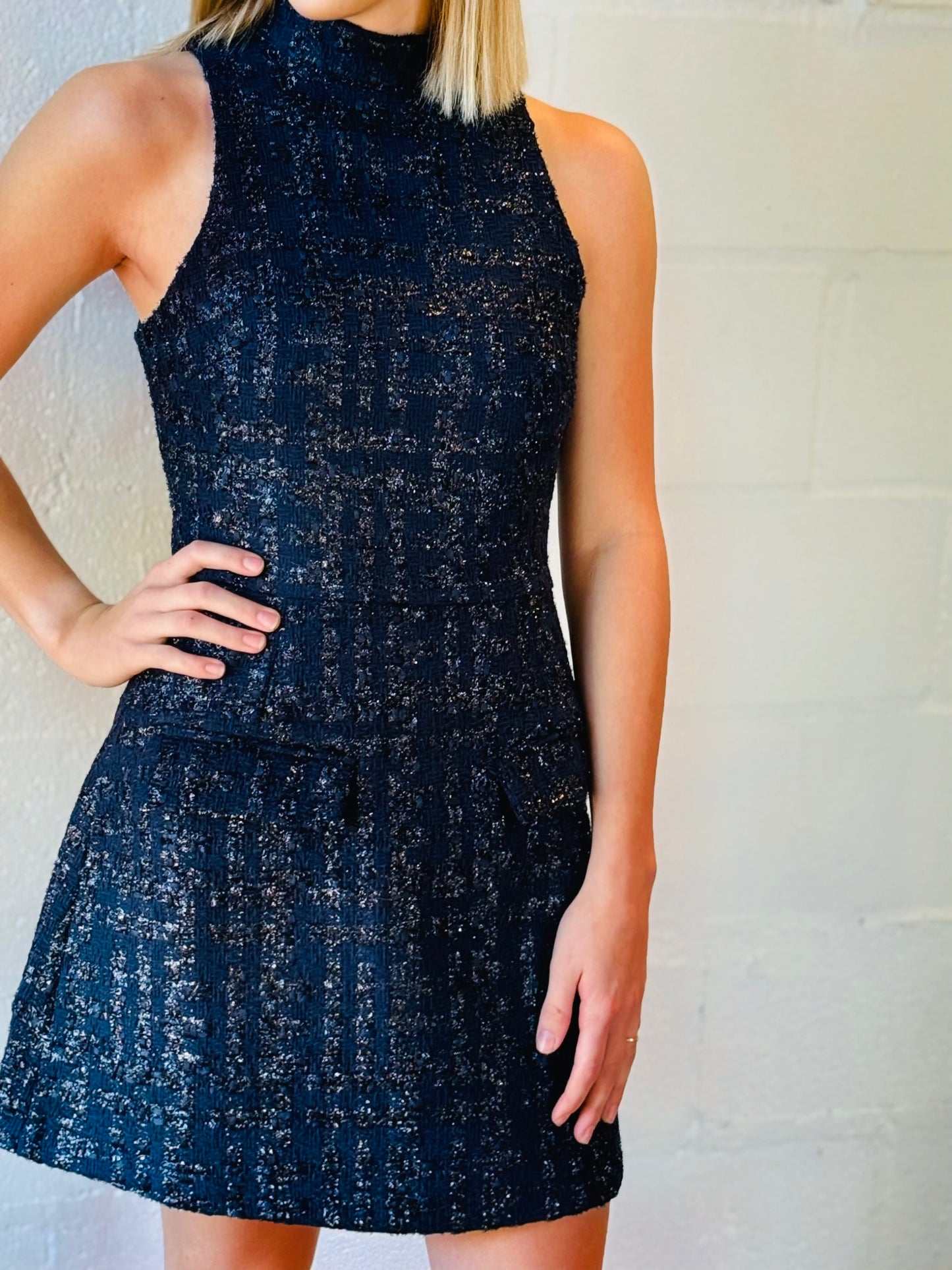 OS MARIE NAVY TWEED DRS