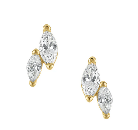 KD VIOLA MARQUISE STUDS