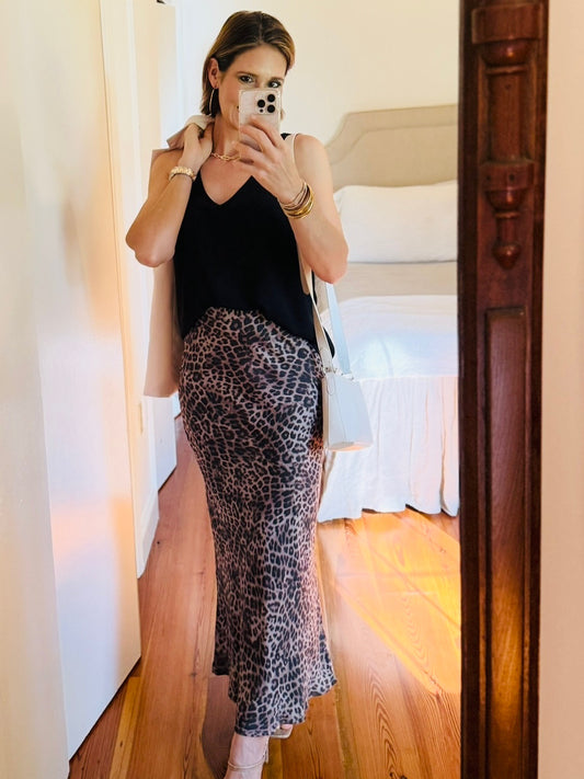 SZ IZABEL LEOPARD SKIRT