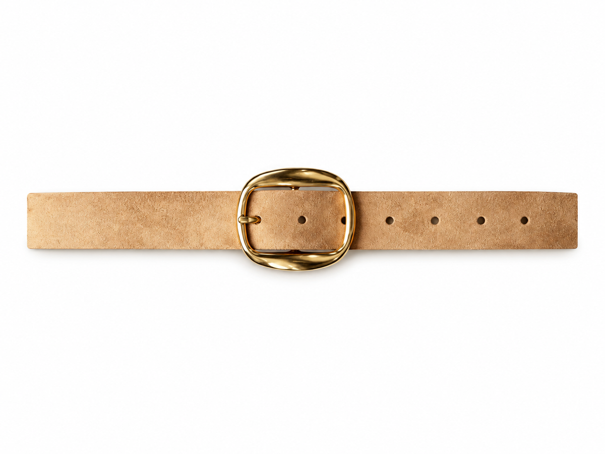 BIL GEORGINA SANDSTONE SUEDE BELT