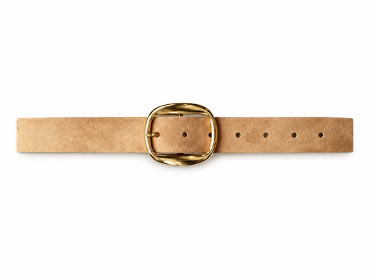 BIL GEORGINA SANDSTONE SUEDE BELT