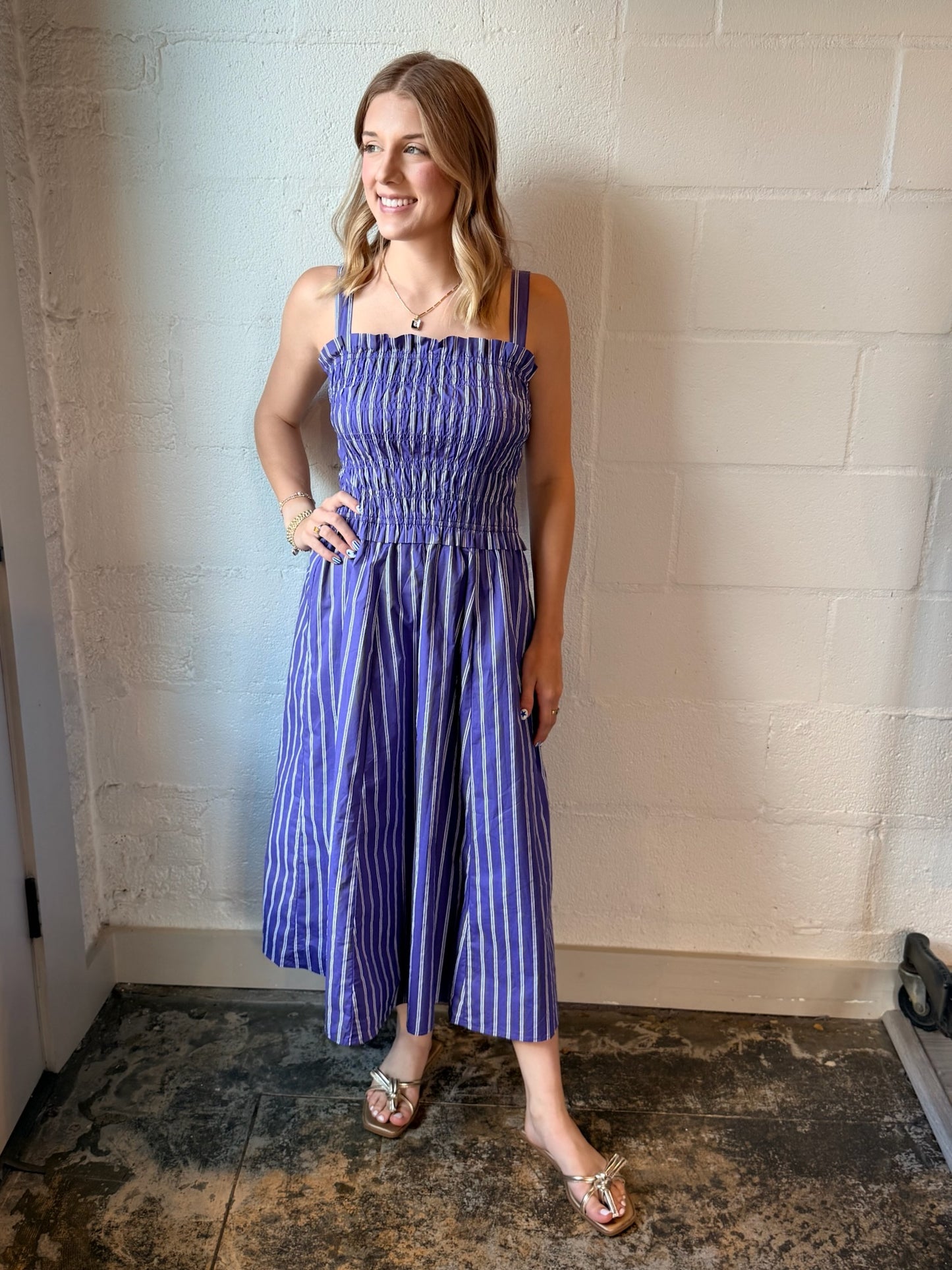 DM PURP MIDI DRS