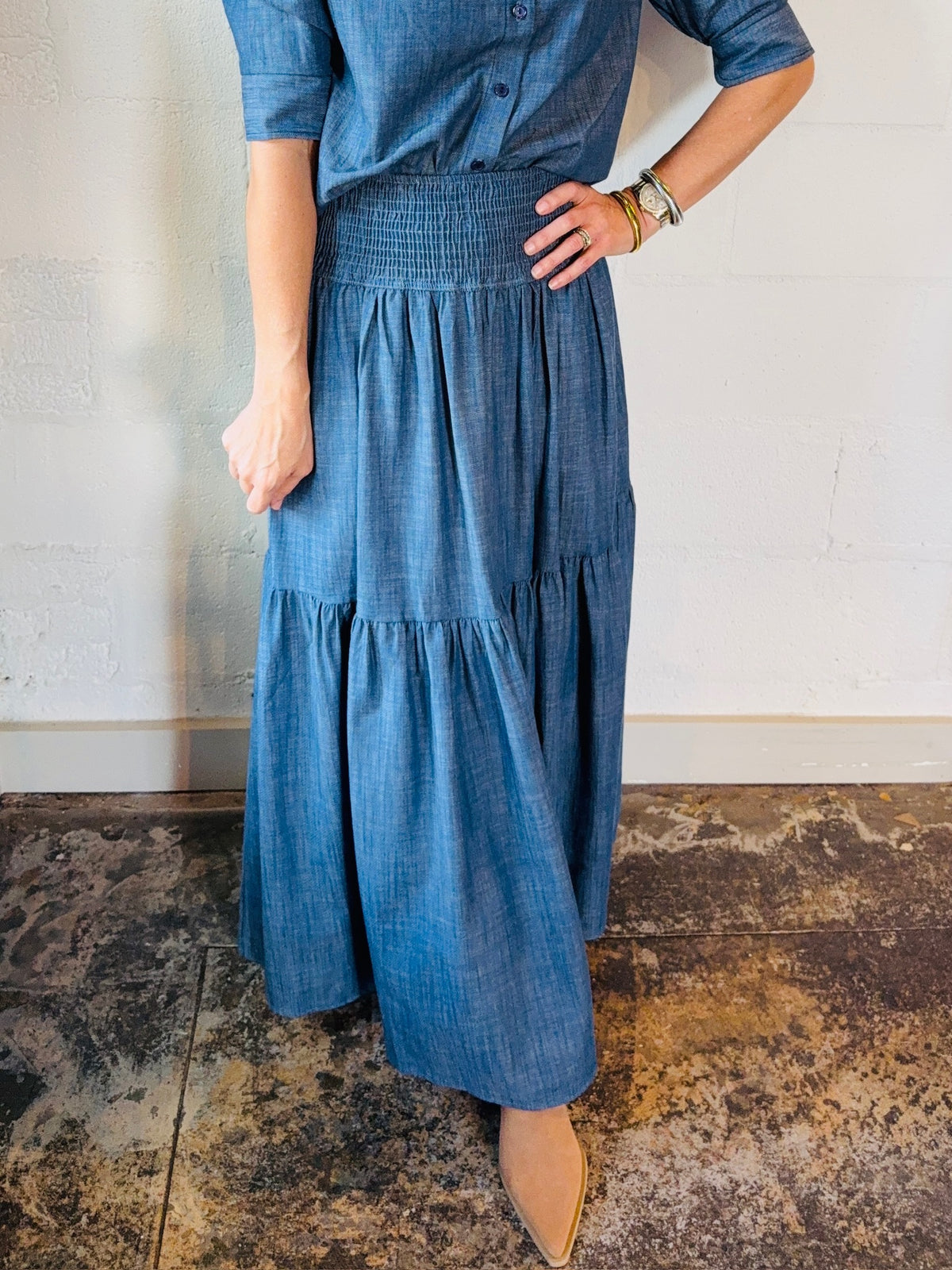 AD AERIN MAXI SKIRT
