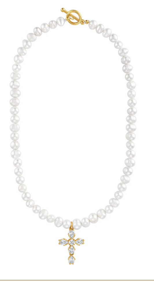 KD BELLENA CROSS NCKLCE