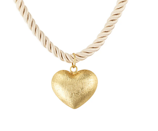 KD MESA HEART ROPE NCKLCE