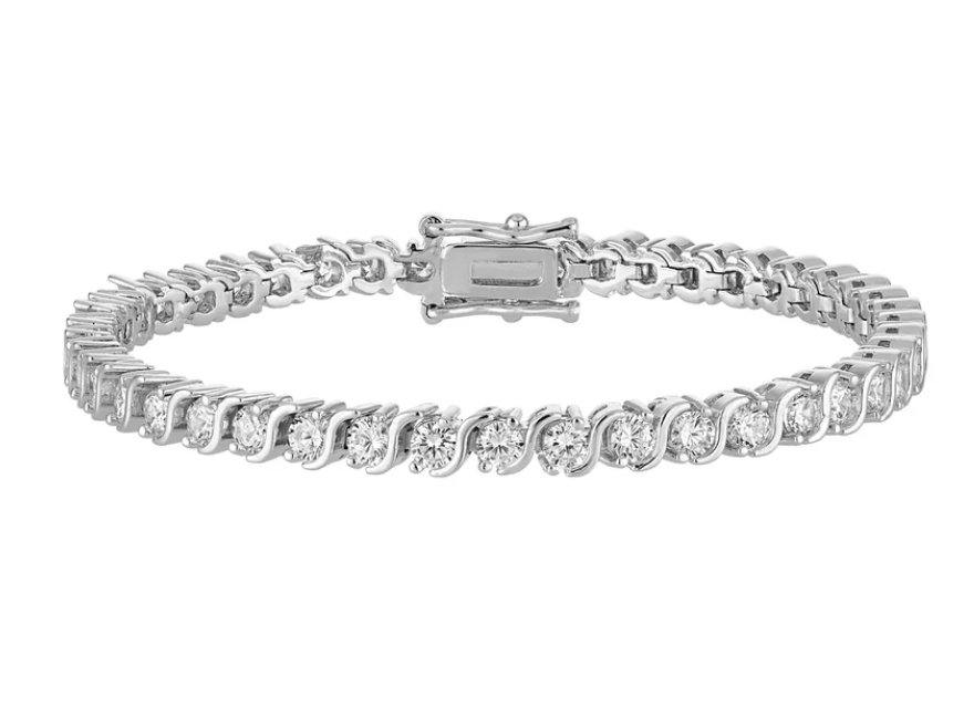 KD HOLLY TENNIS BRCLET SLVR