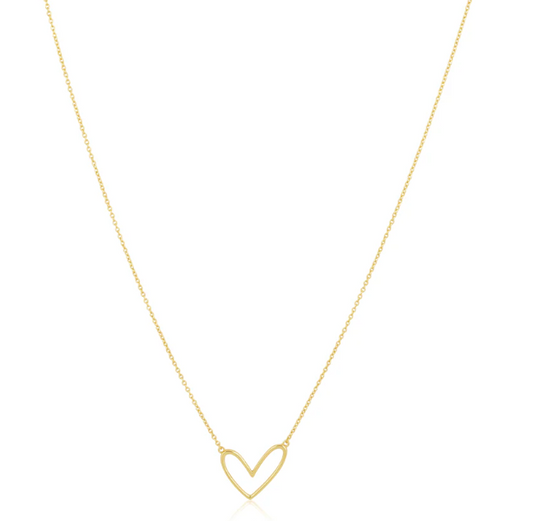 SH ABIGAIL OPEN HEART NCKLCE