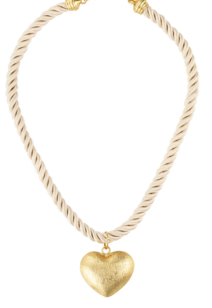 KD MESA HEART ROPE NCKLCE