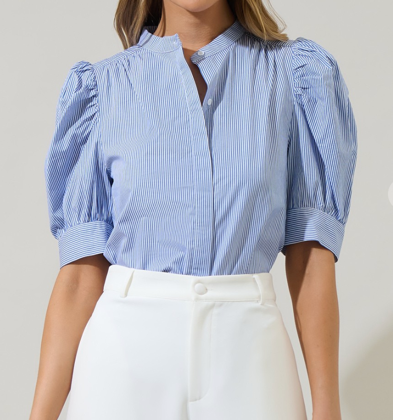 SL CAYRA BLU/WHT TOP