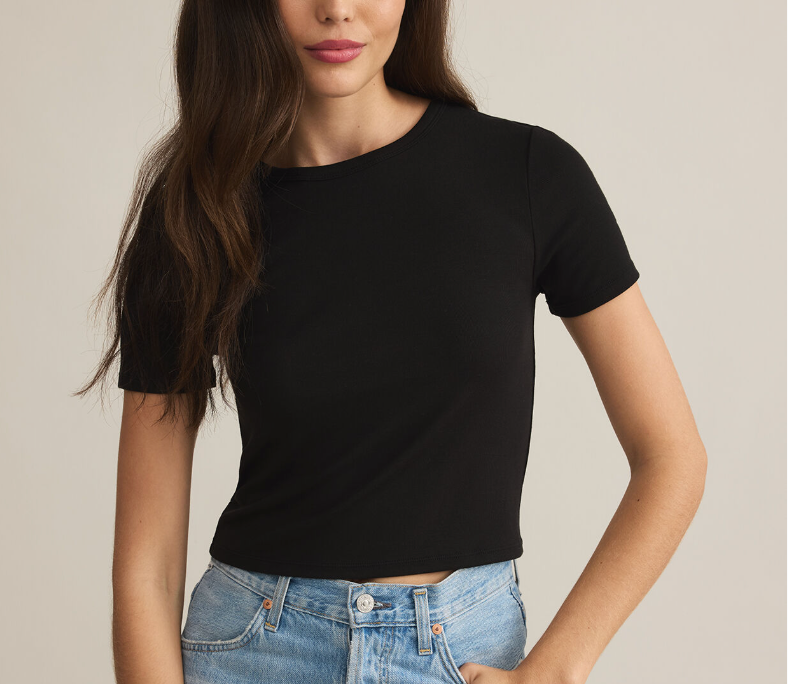 SZ SS CREW TOP BLK