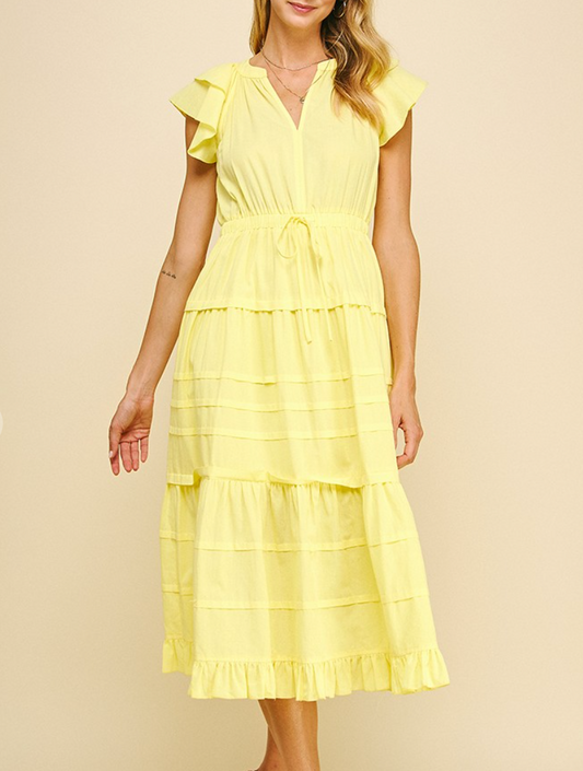 IP LEMON MIDI DRESS