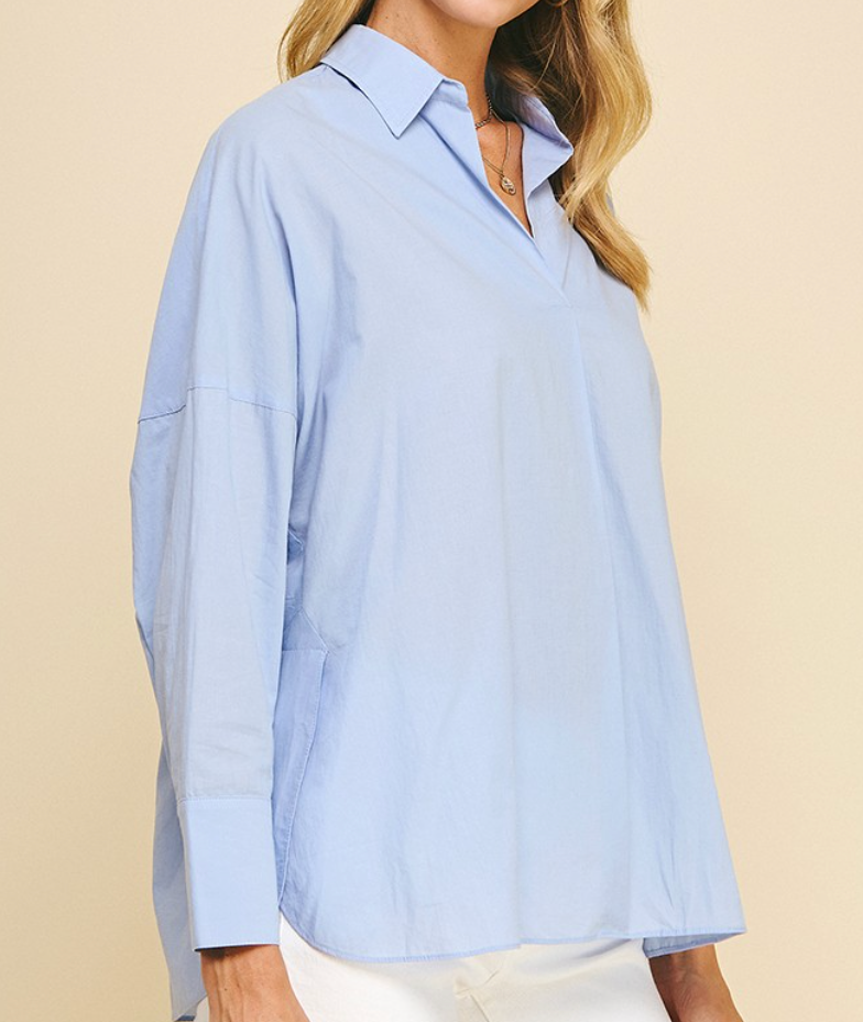 IP COLLINS BLU BLOUSE