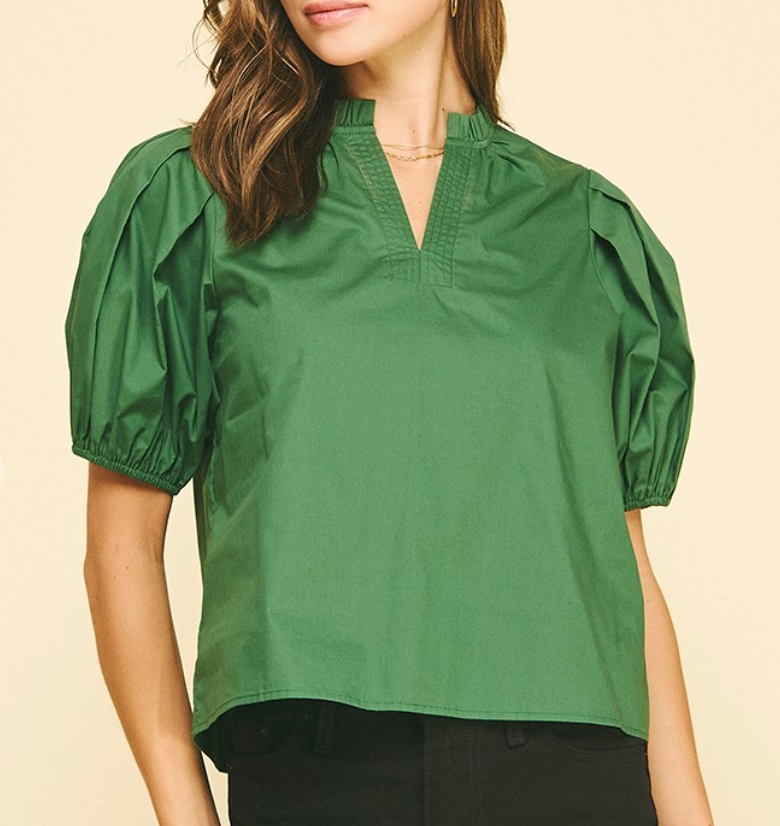IP KATIE GRN BLOUSES