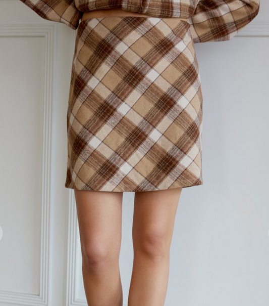SEL CAMPBELL PLAID SKIRT