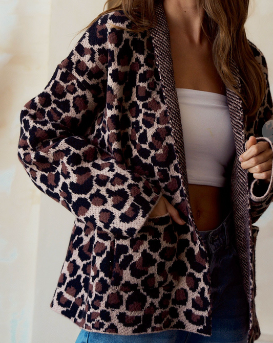 LL LEOP CARDI