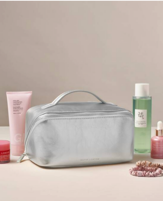 KL MED MAKE UP BAG SILVER