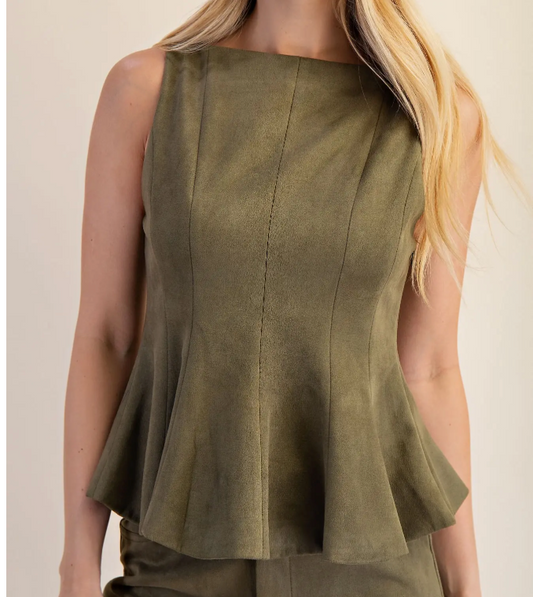 GL OLIVE ANISTON TOP