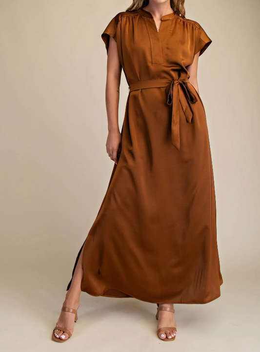 GL MATILDA BRWN MIDI