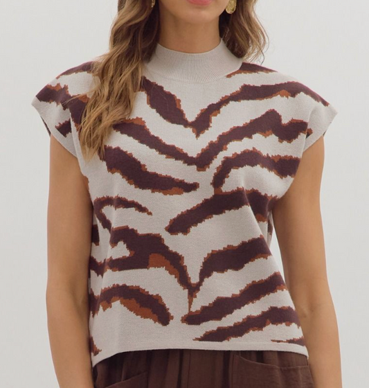 EN JOY TIGER SWEATER