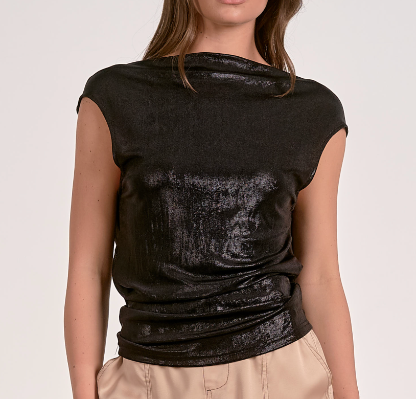 LE LIBBY BLK BLOUSE