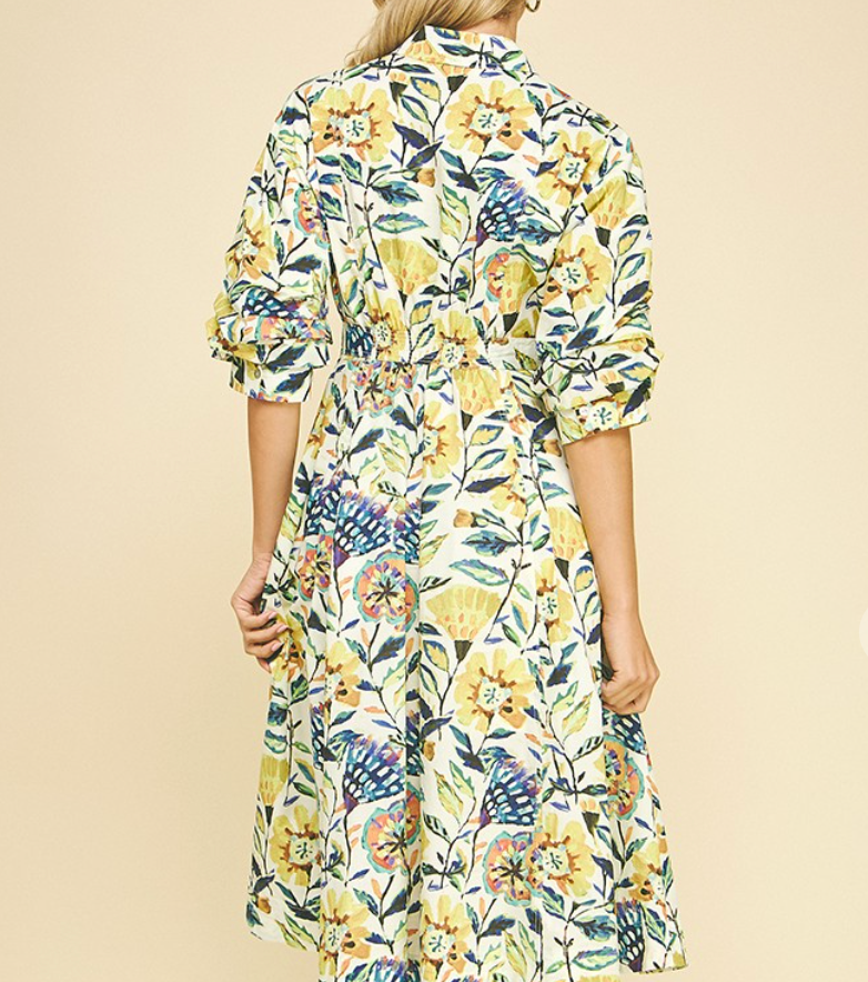 IP LINDSEY FLRL DRESS