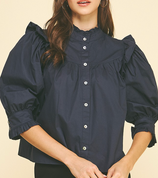 IP KAT NAVY BLOUSE
