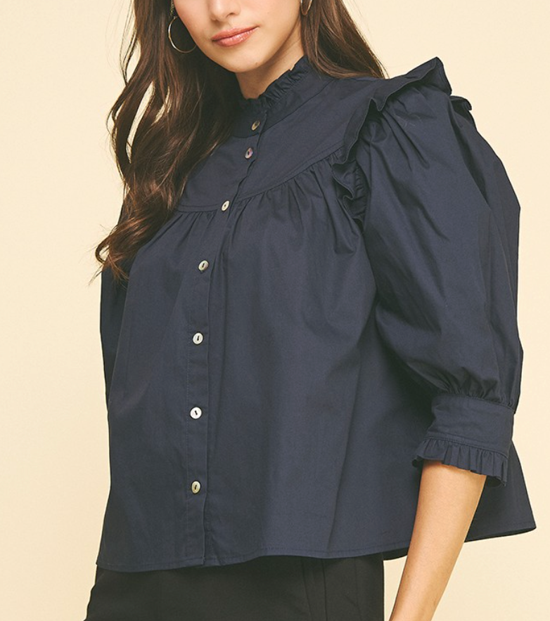 IP KAT NAVY BLOUSE