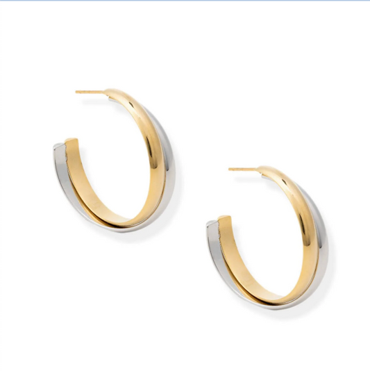 BR LIRA TWO TONE HOOPS