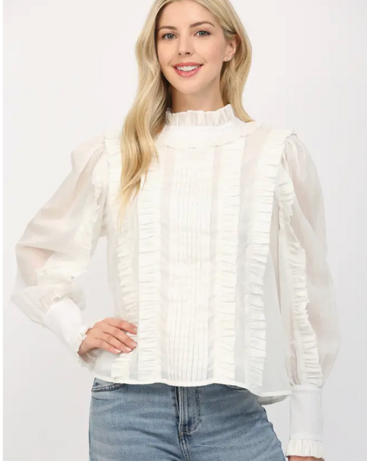 FT CAMMIE RUFFLE BLOUSE