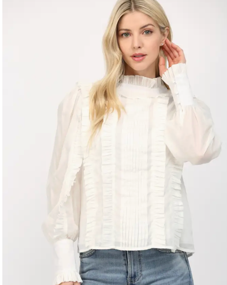 FT CAMMIE RUFFLE BLOUSE