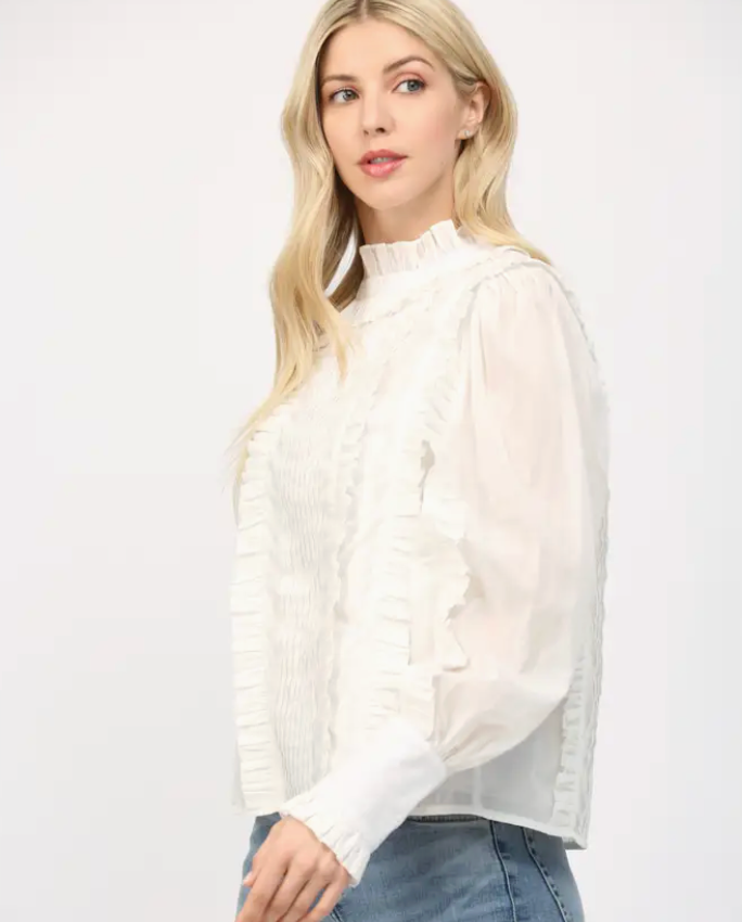 FT CAMMIE RUFFLE BLOUSE