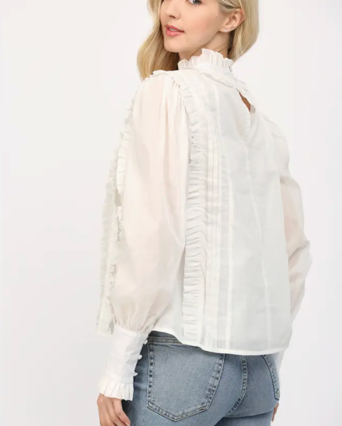 FT CAMMIE RUFFLE BLOUSE