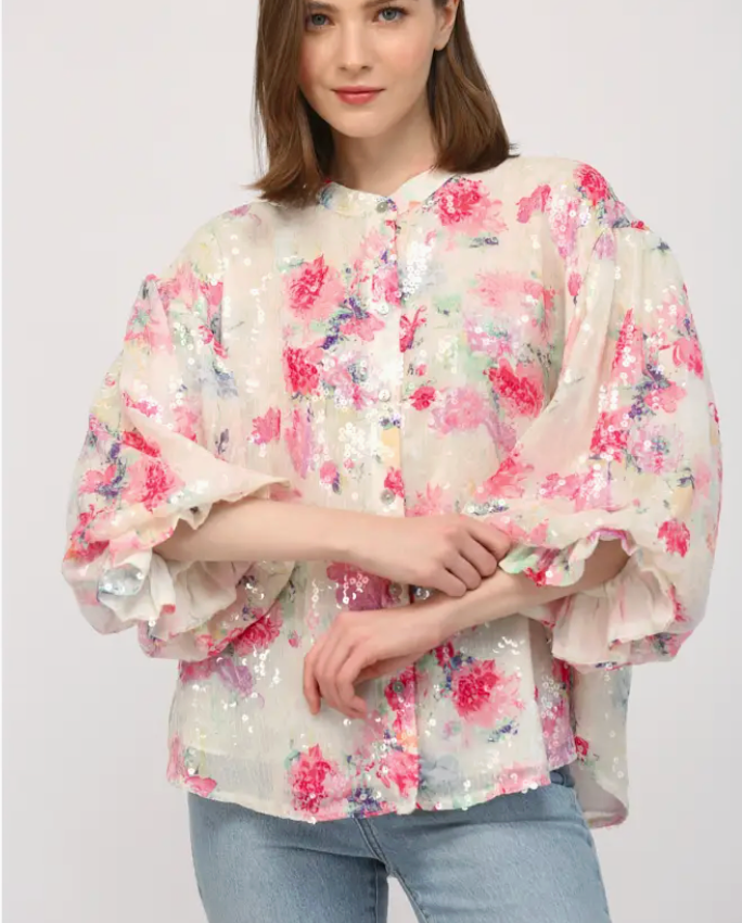 FT KATE FLORAL BLOUSE