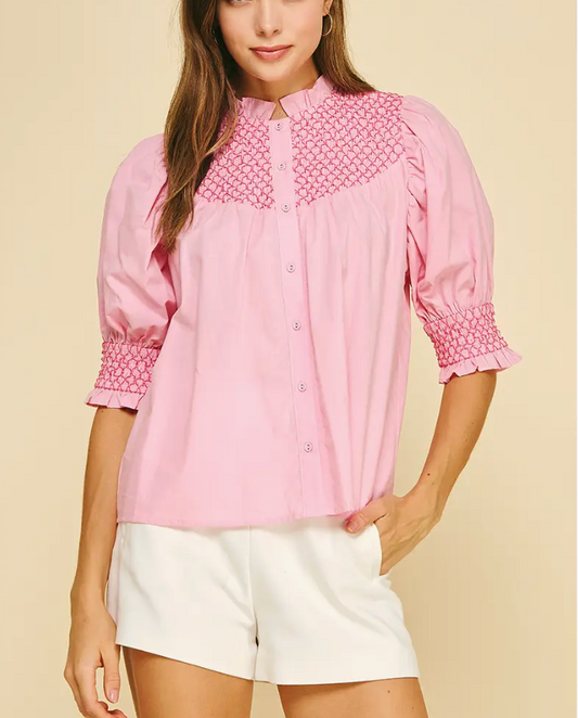 IP ROSIE SMOCK BLOUSE