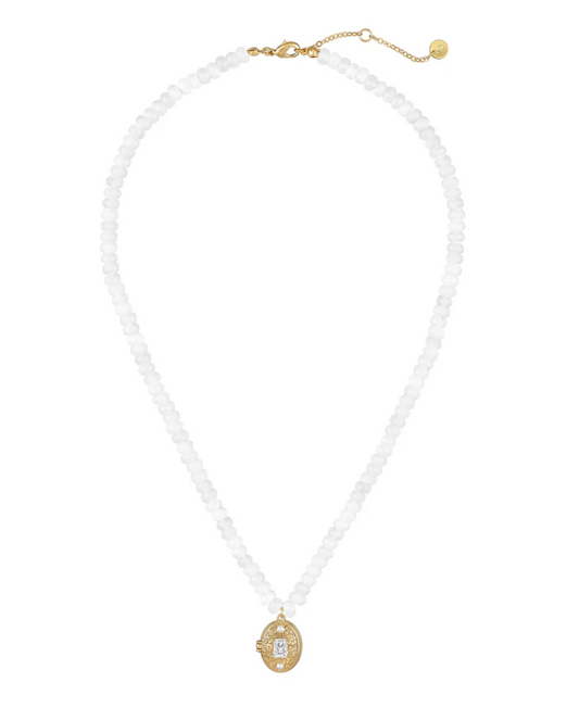 KD ELISE GEMSTONE NCKLCE
