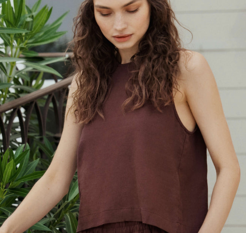 SZ SLOANE LINEN TOP