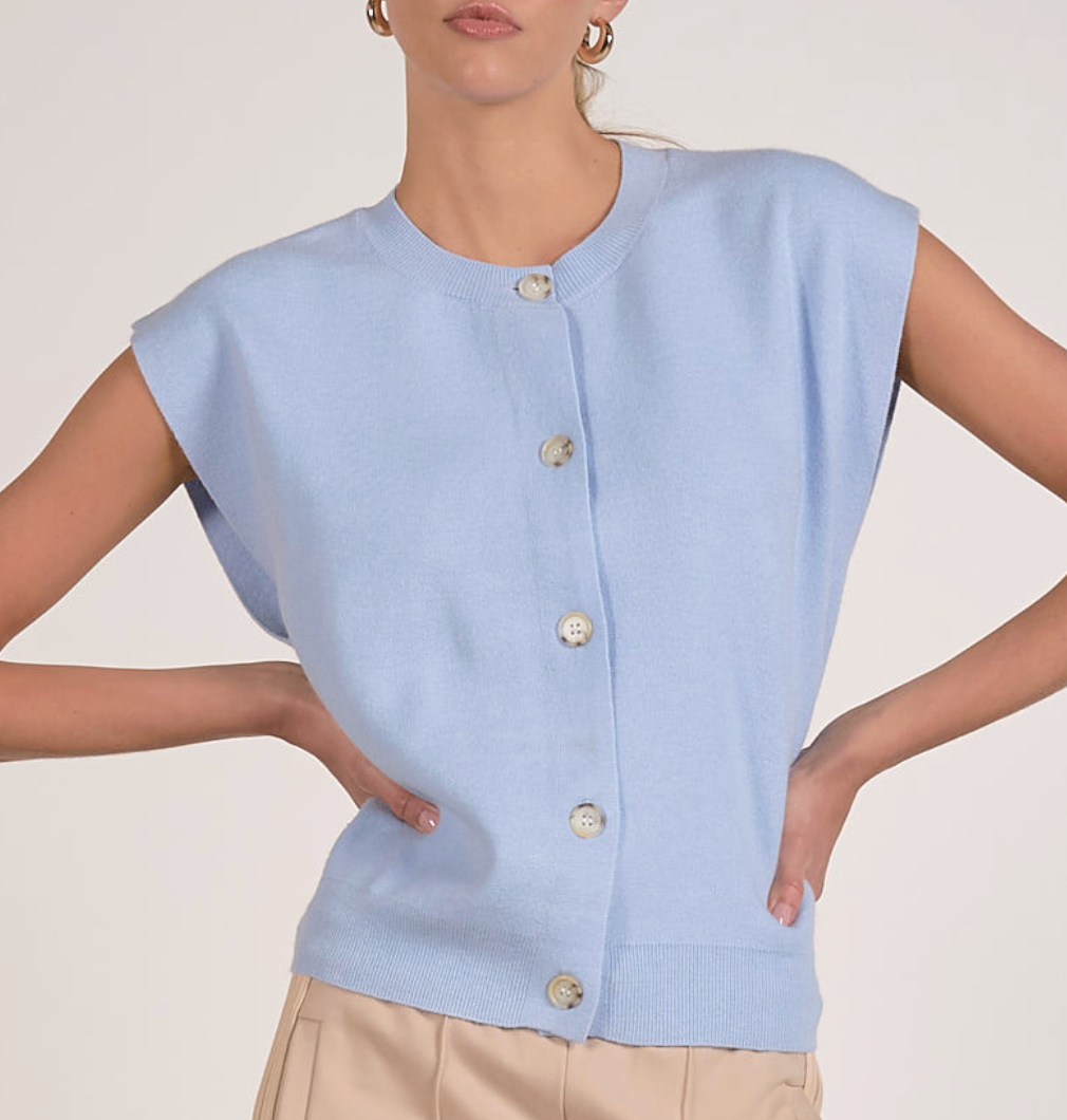 LE RYLEY BLUE CARDI