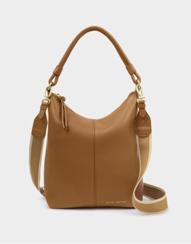 KL HALLIE SATCHEL CARAMEL