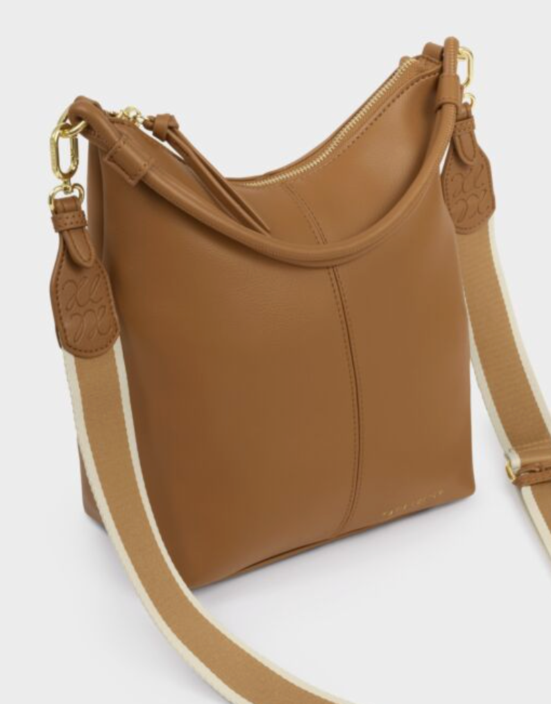 KL HALLIE SATCHEL CARAMEL
