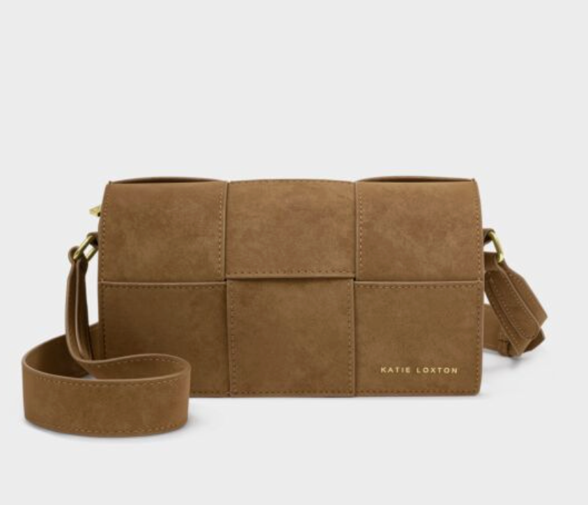 KL TAYA CRSBDY CARAMEL SUEDETTE