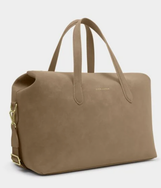 KL MILAN CABIN BAG TAUPE SUEDETTE