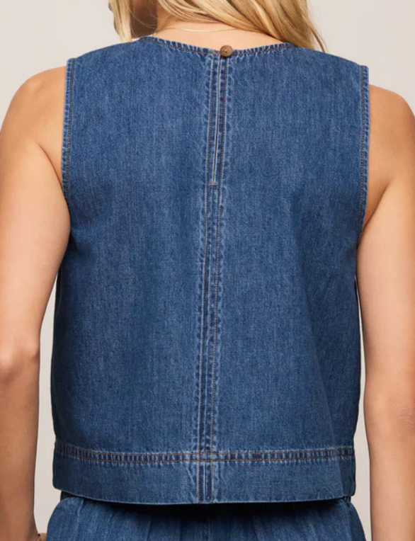 SZ SUN SEEKER DENIM TOP