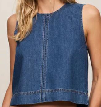 SZ SUN SEEKER DENIM TOP