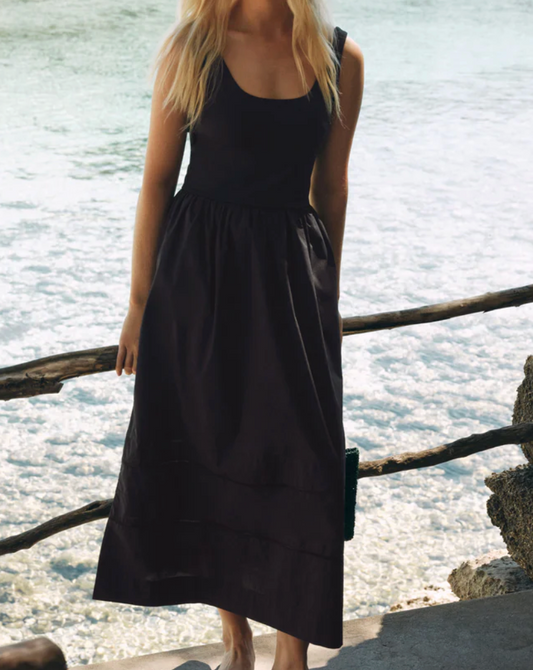 SZ JOHANNA MIDI DRS BLK