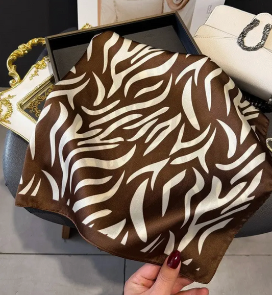 UZ ZEBRA COFFEE SCARF