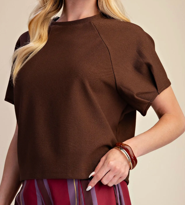 GL ANNABELLE BRWN TOP