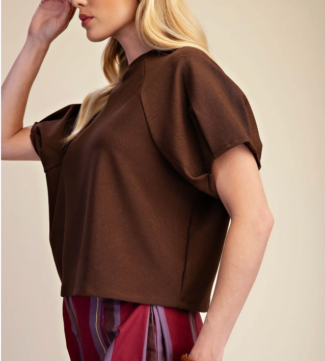 GL ANNABELLE BRWN TOP