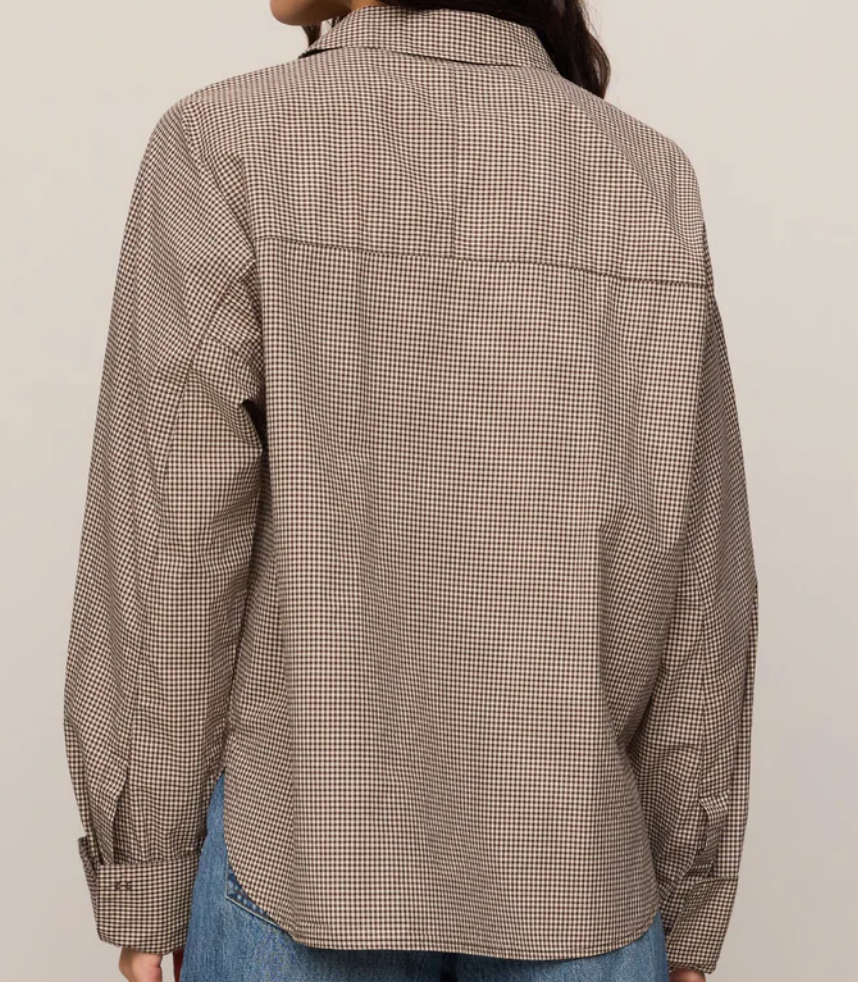 SZ ON DUTY GINGHAM BTN UP